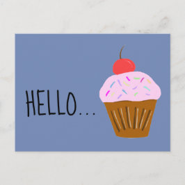 Postal Hola cupcake