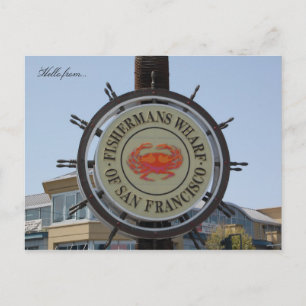 Postal Hola de... Fishermans Wharf
