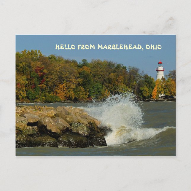 POSTAL HOLA DE MARBLEHEAD, OHIO (Anverso)