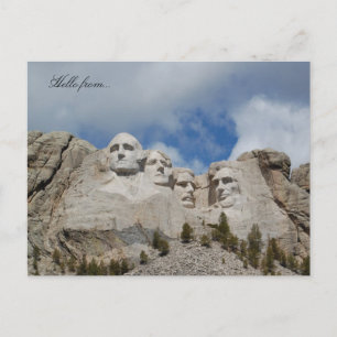 Postal Hola de... Monte Rushmore