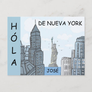 POSTAL HOLA DE NUEVA YORK