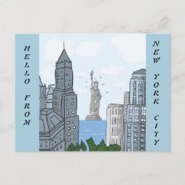 POSTAL HOLA DE NUEVA YORK