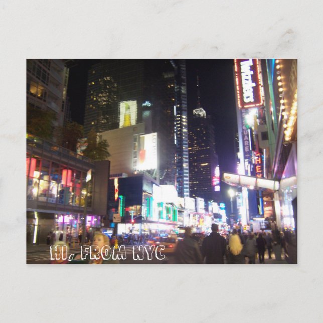 Postal Hola, de NYC (Anverso)