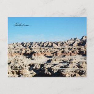 Postal Hola de... Parque nacional Badlands