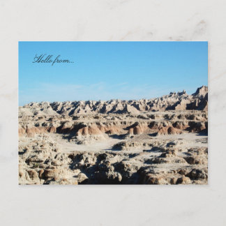 Postal Hola de... Parque nacional Badlands