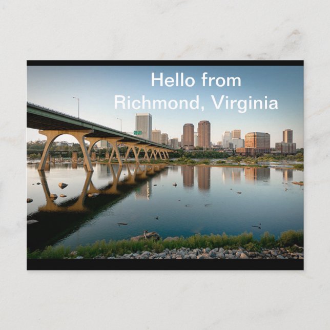 Postal Hola De Richmond, Virginia Postcard (Anverso)