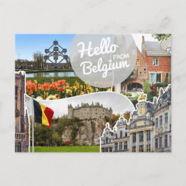 Postal Hola desde Bélgica