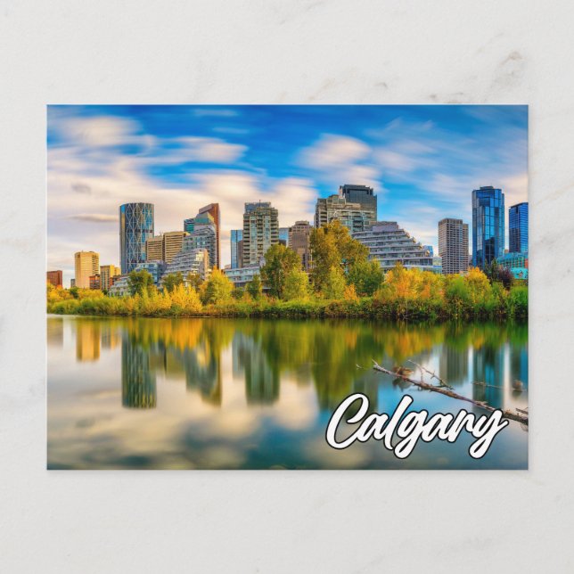Postal Hola desde Calgary, Alberta, Canadá (Anverso)
