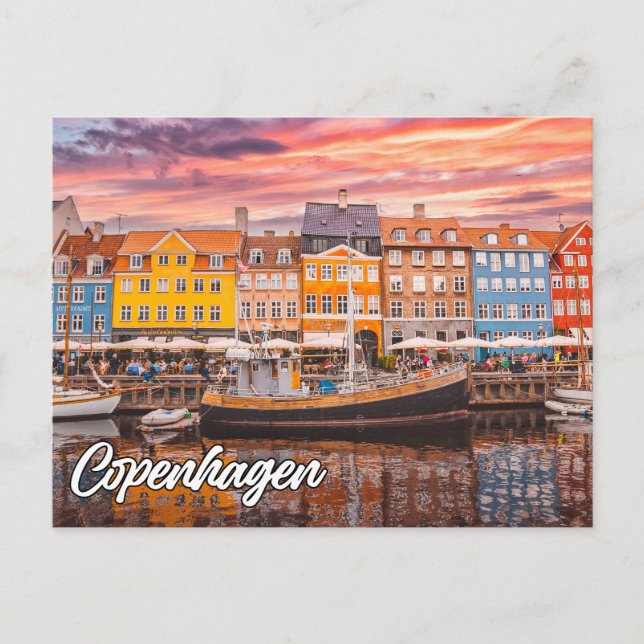 Postal Hola desde Copenhague, Dinamarca (Anverso)