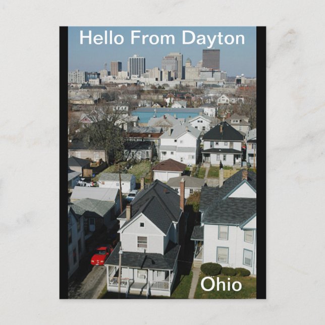 Postal Hola desde Dayton, Ohio Postcard (Anverso)
