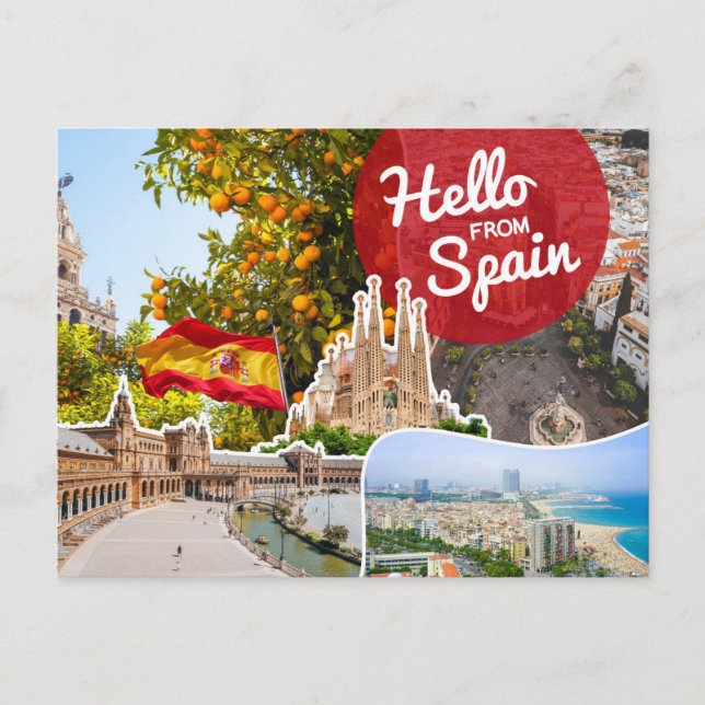 Postal Hola desde España (Anverso)