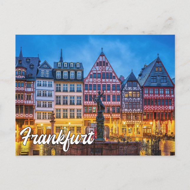Postal Hola Desde Frankfurt, Alemania (Anverso)