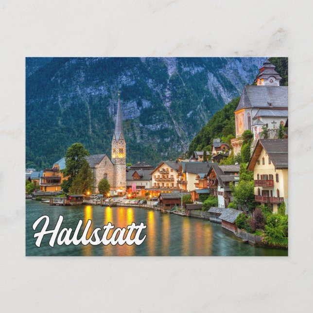Postal Hola desde Hallstatt, Austria (Anverso)