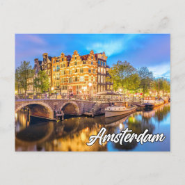 Postal Hola Desde Hermosa Amsterdam, Países Bajos