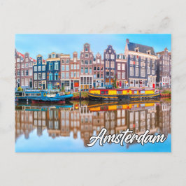 Postal Hola Desde Hermosa Amsterdam, Países Bajos