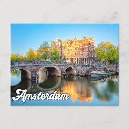 Postal Hola Desde Hermosa Amsterdam, Países Bajos