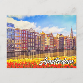 Postal Hola Desde Hermosa Amsterdam, Países Bajos