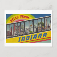 Hola desde Indianápolis, Indiana Vintage