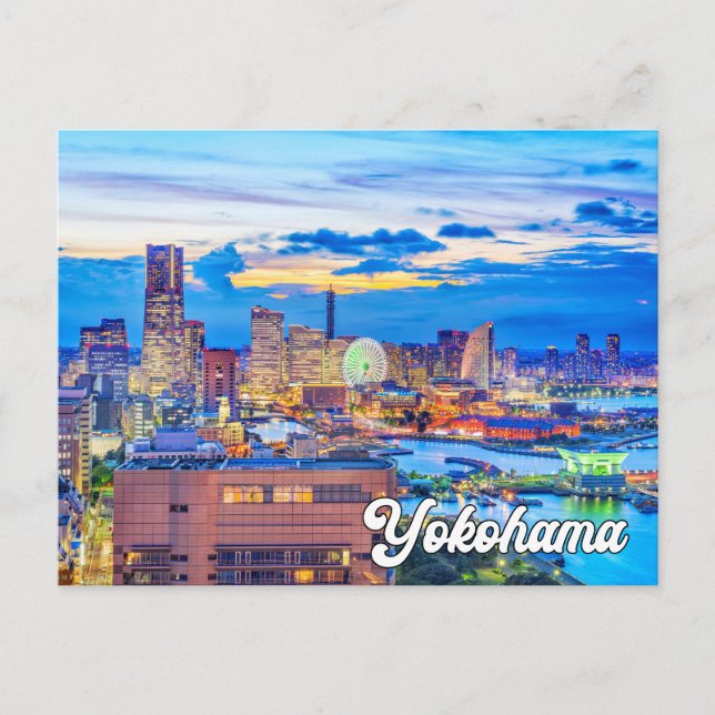 Postal Hola desde la hermosa Yokohama, Japón (Anverso)