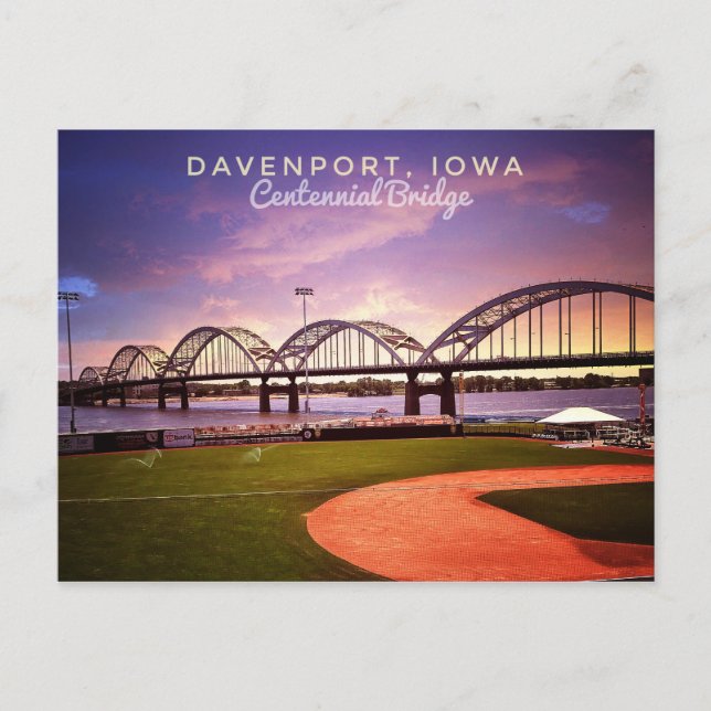 Postal Hola Desde La Postcard De Iowa (Anverso)