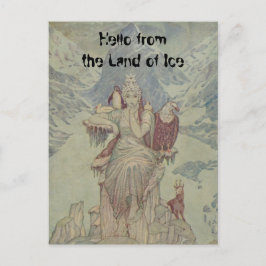 Postal hola desde la tierra del hielo; soy la Reina