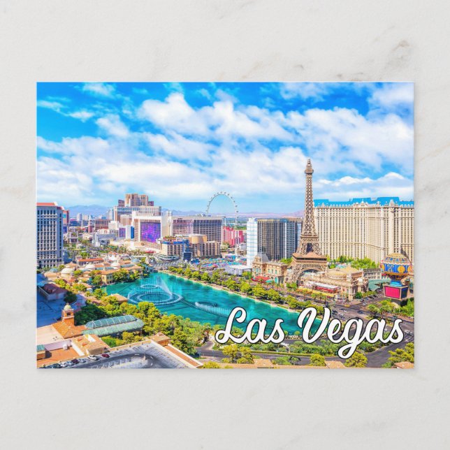 Postal Hola Desde Las Vegas, Nevada, Estados Unidos (Anverso)