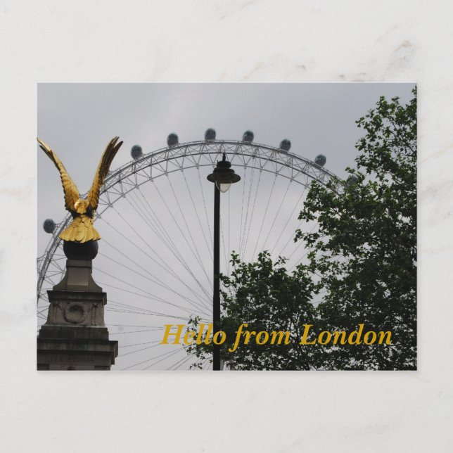 Postal Hola desde Londres (Anverso)
