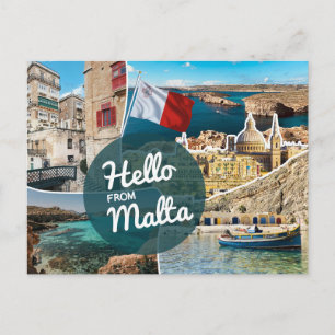 Postal Hola desde Malta