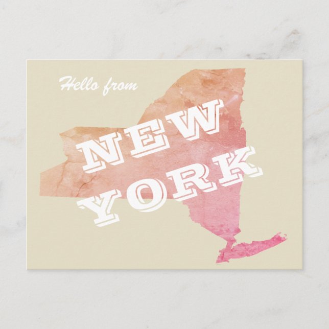 Postal Hola desde NUEVA YORK (Anverso)