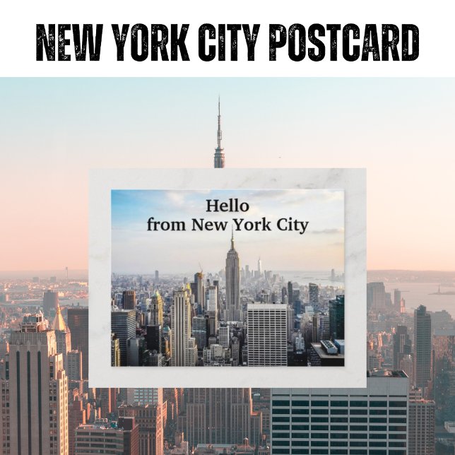 Postal Hola desde Nueva York (NYC Postcard Template)
