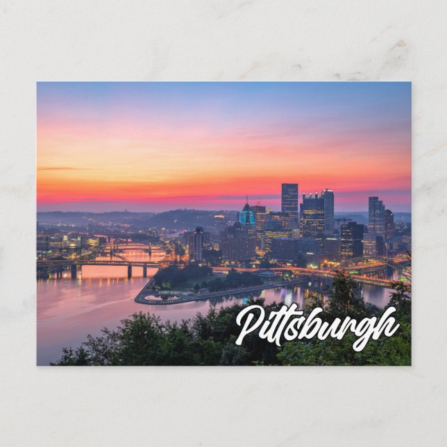 Postal Hola Desde Pittsburgh, Pennsylvania (Anverso)