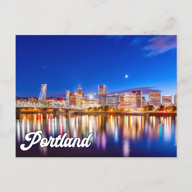 Postal Hola desde Portland, Oregon, EE. UU. (Anverso)