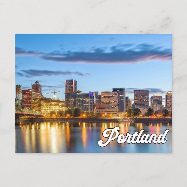 Postal Hola Desde Portland, Oregón, Estados Unidos (Anverso)
