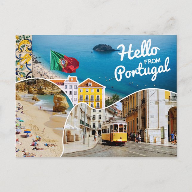 Postal Hola desde Portugal (Anverso)