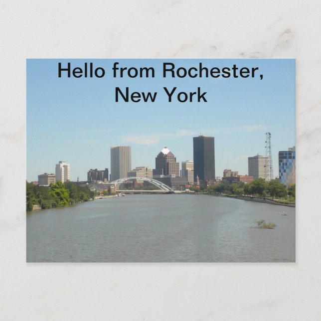 Postal Hola desde Rochester, New York Postcard (Anverso)
