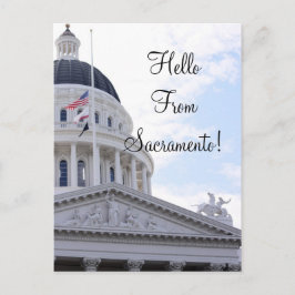 Postal Hola desde Sacramento