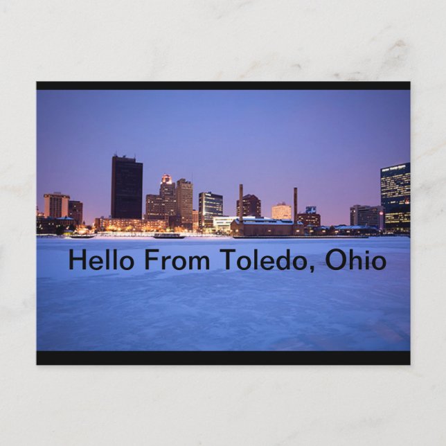 Postal Hola Desde Toledo, Postcard De Ohio (Anverso)