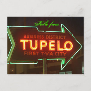 Postal ¡Hola Desde Tupelo!