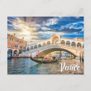 Postal Hola desde Venecia, Italia