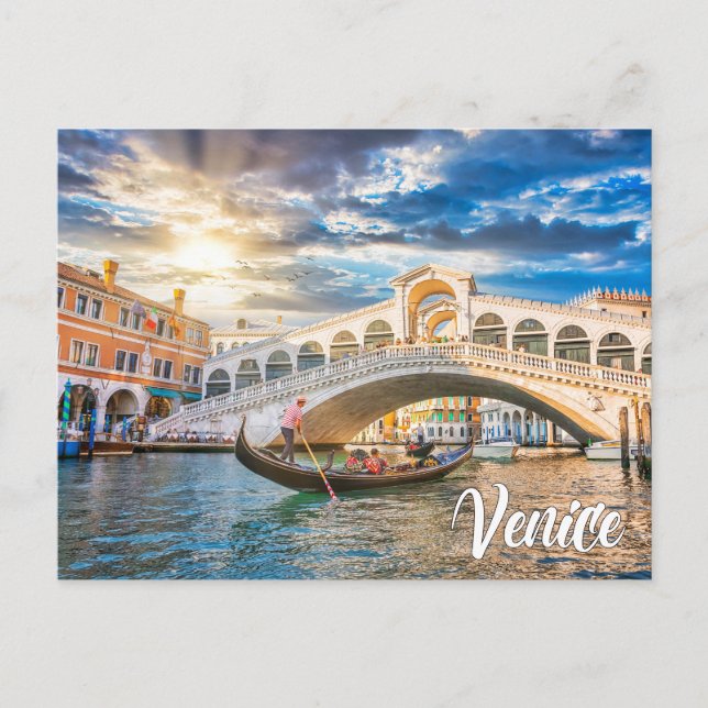 Postal Hola desde Venecia, Italia (Anverso)