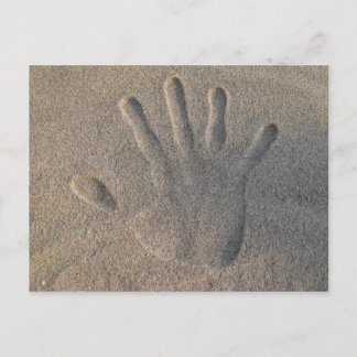 Postal Hola en la arena