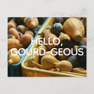Postal Hola, Gourd-geous Postcard