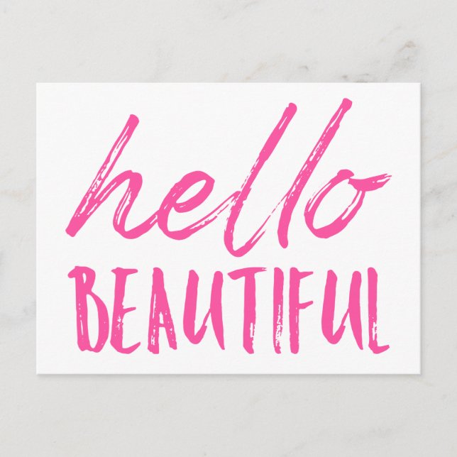 Postal Hola Hermoso (Anverso)