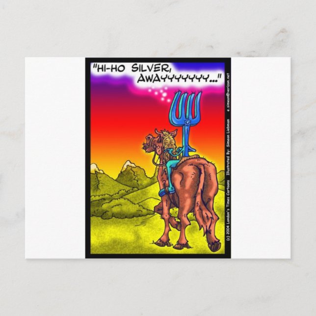 Postal ¿Hola Ho Silver? Regalos divertidos de dibujos ani (Anverso)
