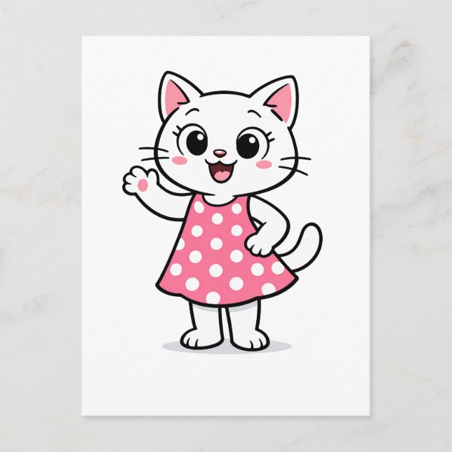 Postal Hola Kitty (Anverso)