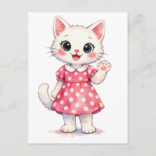 Postal Hola Kitty! (Anverso)