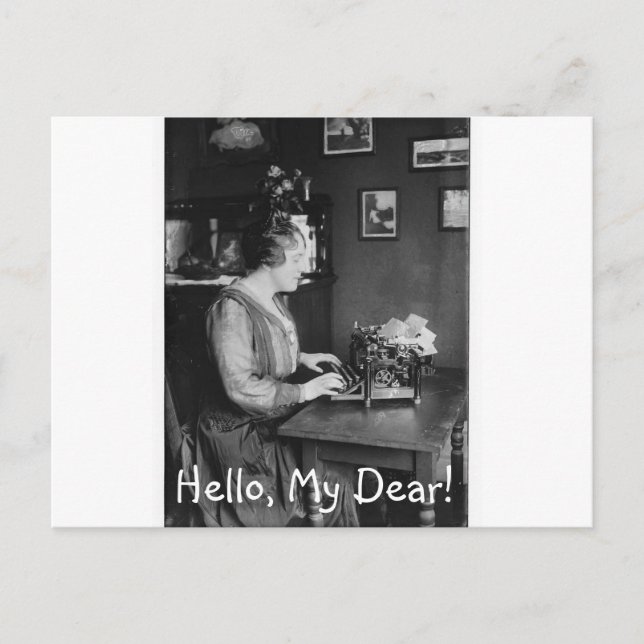 Postal Hola, Mi Querida Postcard (Anverso)