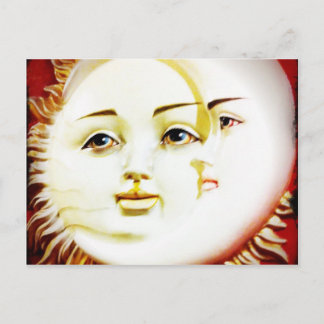 Postal Hola, Moon. Hola, Sun.