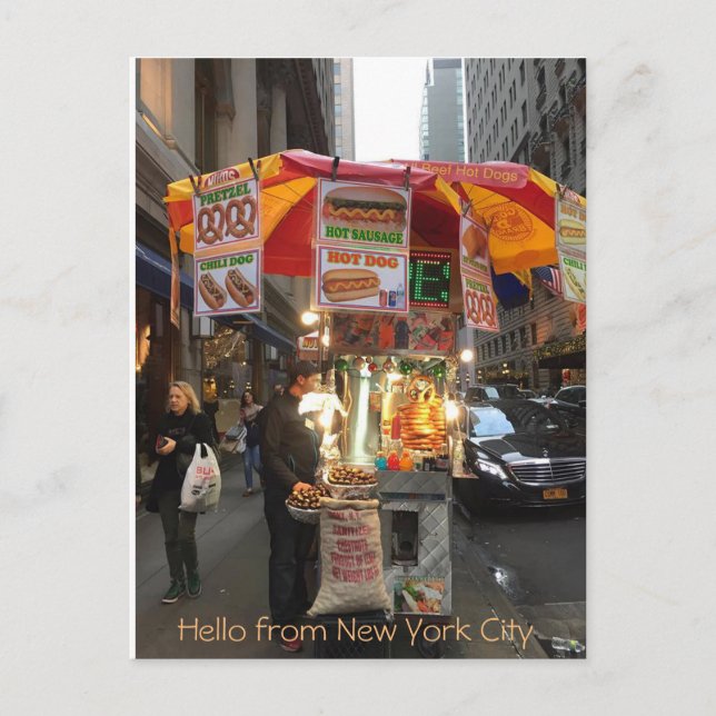 Postal Hola, New York City Postcard (Anverso)