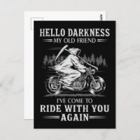 Hola oscuridad Mi viejo amigo, he venido en moto